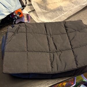 Black Quilted Men's Bag
